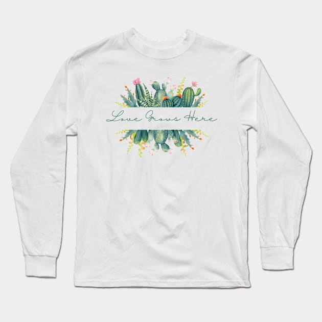 Love grows here Long Sleeve T-Shirt by emma2023